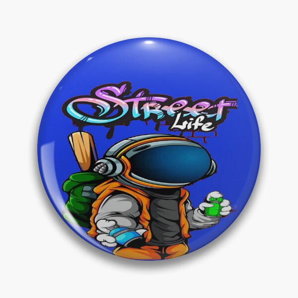Item preview, The Street Astronaut, Street Art Graffiti Astronaut - "Street Life" with Spray Paint designed and sold by RAYBIL.