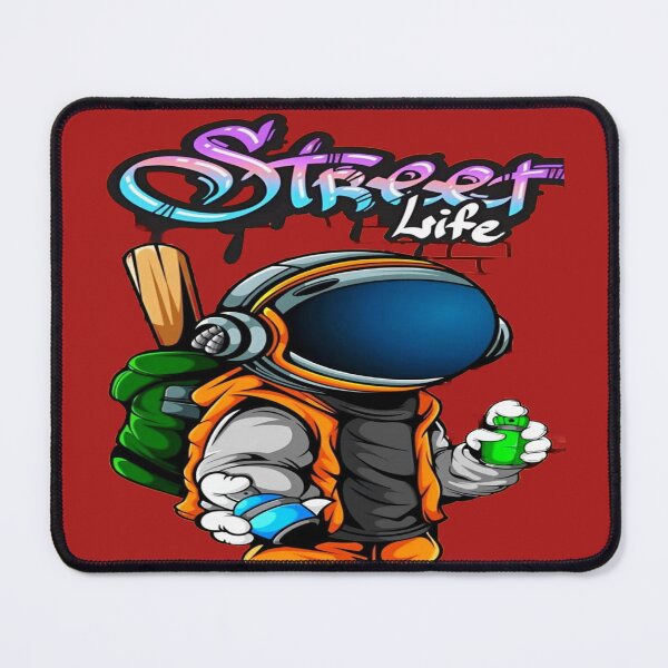 Item preview, The Street Astronaut, Street Art Graffiti Astronaut - "Street Life" with Spray Paint designed and sold by RAYBIL.