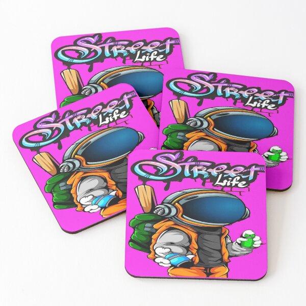 Item preview, The Street Astronaut, Street Art Graffiti Astronaut - "Street Life" with Spray Paint designed and sold by RAYBIL.