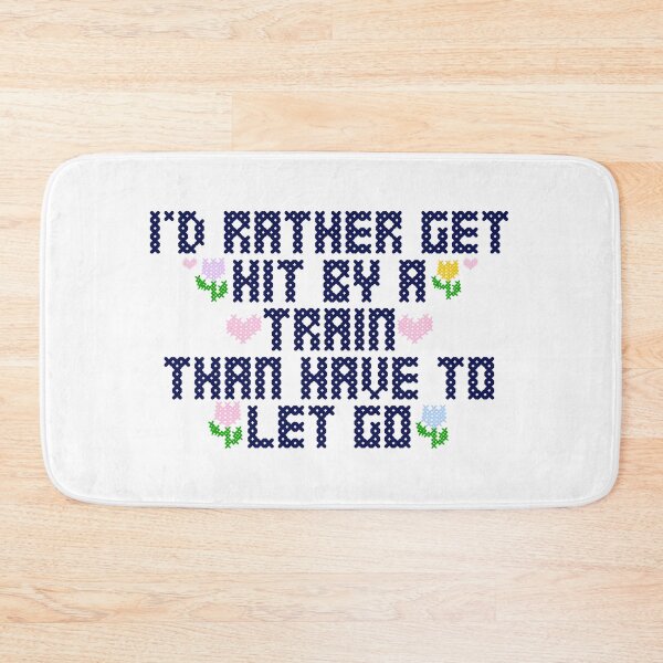 Item preview, I’d Rather Get Hit by a Train Cross Stitch - Gracie A designed and sold by DjBubbleDesigns.