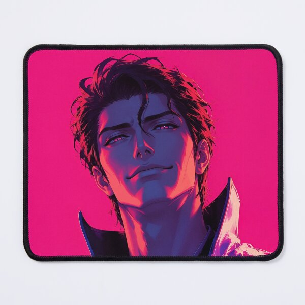 Item preview, Aizen | Neon Crimson Anime Mastermind | Dark Fantasy Warrior | Cyberpunk Digital Art Print designed and sold by Dyan4.