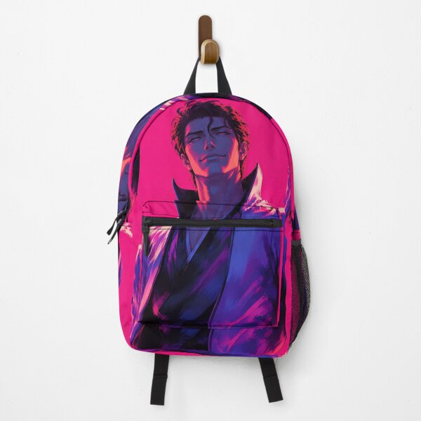 Item preview, Aizen | Neon Crimson Anime Mastermind | Dark Fantasy Warrior | Cyberpunk Digital Art Print designed and sold by Dyan4.