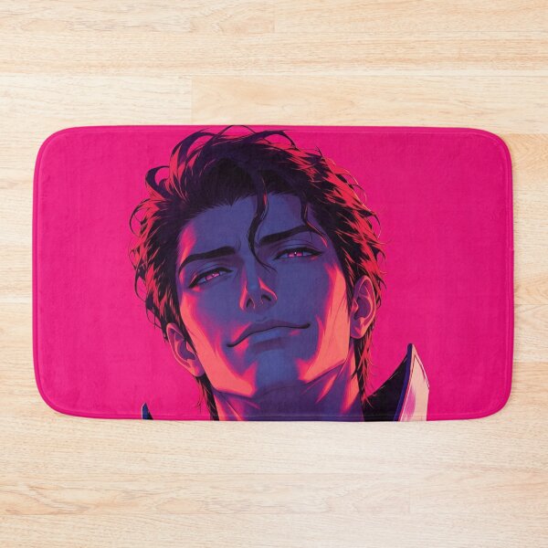 Item preview, Aizen | Neon Crimson Anime Mastermind | Dark Fantasy Warrior | Cyberpunk Digital Art Print designed and sold by Dyan4.