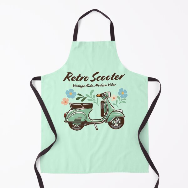 Item preview, Candy Color Retro Scooter - Vintage Motor Scooter Illustration_GREEN_WH designed and sold by AckeeWolf.