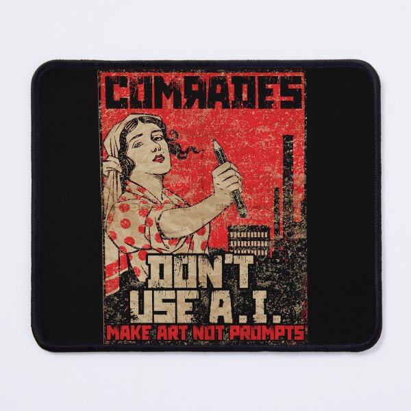 Item preview, comrades don't use ai (ANTI AI) designed and sold by remerasnerdas.