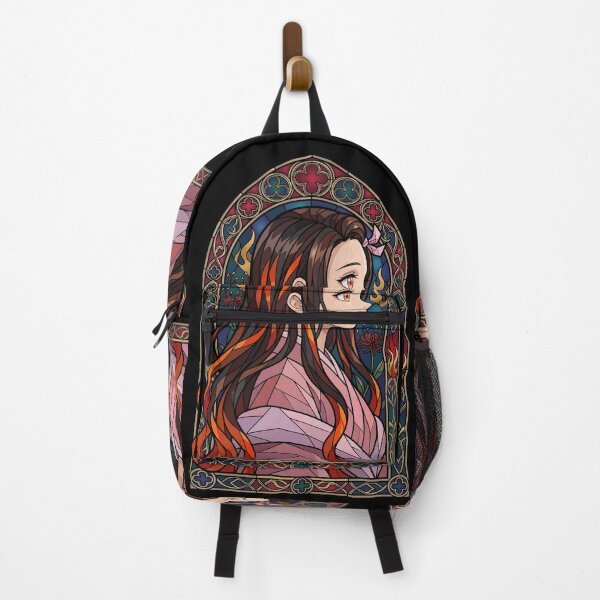Item preview, Nezuko Kamado Demon Slayer Gothic Flame Stained Glass designed and sold by mildaclairmo.