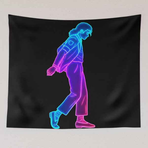 Item preview, Neon Retro Dance Silhouette Glow Art designed and sold by ExploreAura Studio.