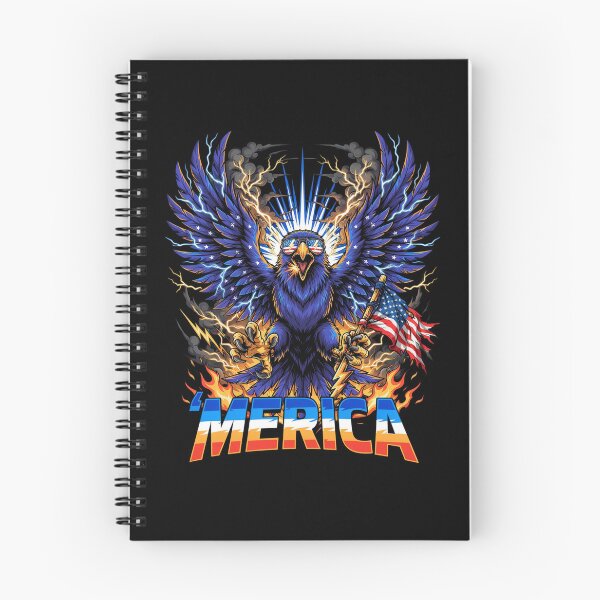 Item preview, 'Merica Thunder Eagle Lightning Storm Flag Design v1 designed and sold by DarylWelsh2024.
