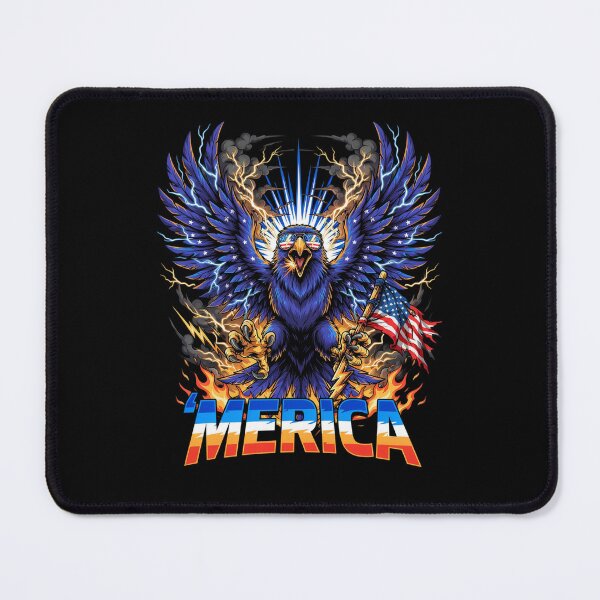 Item preview, 'Merica Thunder Eagle Lightning Storm Flag Design v1 designed and sold by DarylWelsh2024.