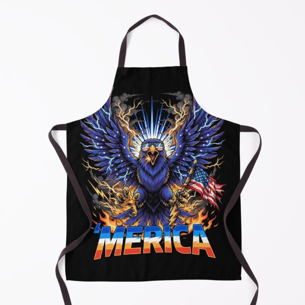 Item preview, 'Merica Thunder Eagle Lightning Storm Flag Design v1 designed and sold by DarylWelsh2024.