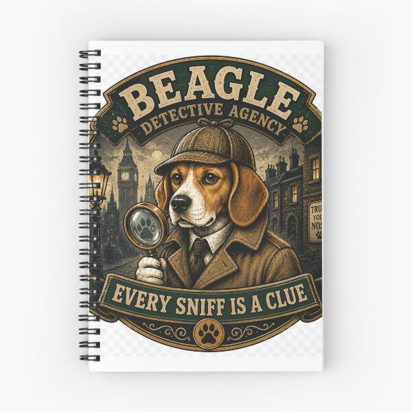 Item preview, Beagle Detective Agency Every Sniff Is a Clue Vintage Funny Dog Lover Retro T-Shirt designed and sold by TeeVibeHaus.