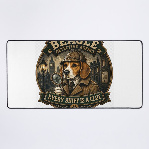 Item preview, Beagle Detective Agency Every Sniff Is a Clue Vintage Funny Dog Lover Retro T-Shirt designed and sold by TeeVibeHaus.