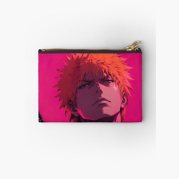 Item preview, Neon Orange-Haired Anime Swordsman | Dark Samurai Digital Art | Cyberpunk Warrior Print designed and sold by Dyan4.
