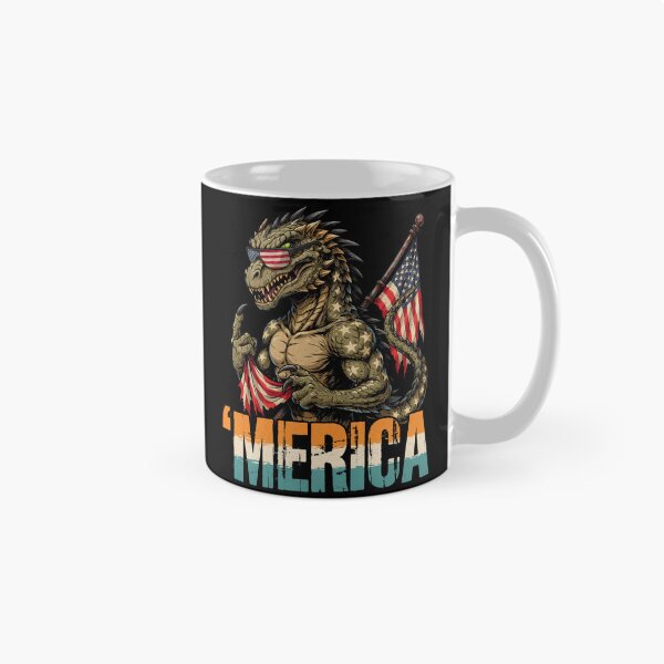 Item preview, 'Merica Kaiju Monster Patriotic Flag Design v1 designed and sold by DarylWelsh2024.