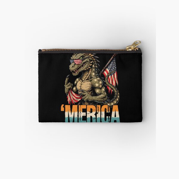 Item preview, 'Merica Kaiju Monster Patriotic Flag Design v1 designed and sold by DarylWelsh2024.