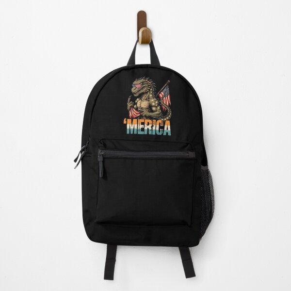 Item preview, 'Merica Kaiju Monster Patriotic Flag Design v1 designed and sold by DarylWelsh2024.
