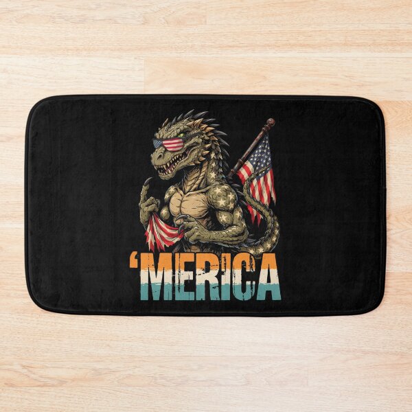 Item preview, 'Merica Kaiju Monster Patriotic Flag Design v1 designed and sold by DarylWelsh2024.