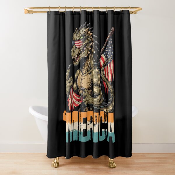 Item preview, 'Merica Kaiju Monster Patriotic Flag Design v1 designed and sold by DarylWelsh2024.
