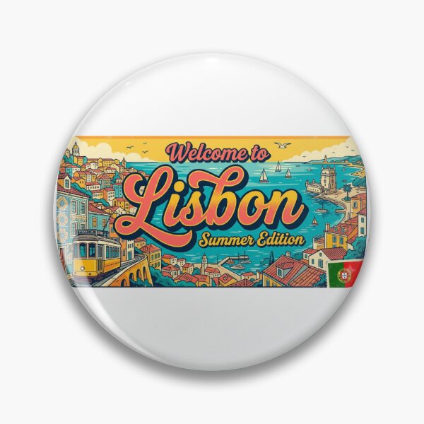 Item preview, Welcome to Lisbon Summer Edition | Retro Portugal Travel Poster Design designed and sold by NewDesignFR.
