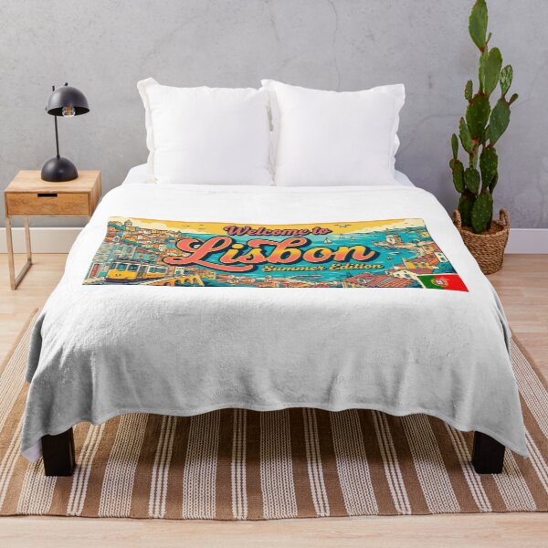 Item preview, Welcome to Lisbon Summer Edition | Retro Portugal Travel Poster Design designed and sold by NewDesignFR.