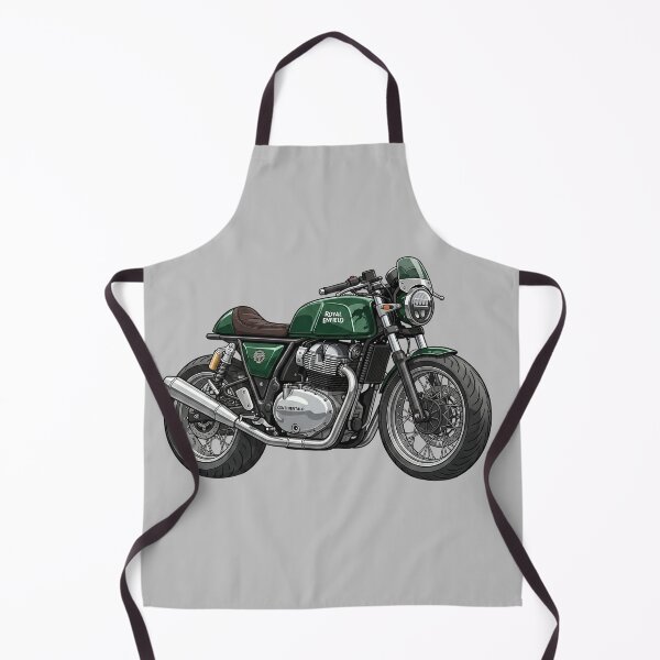 Item preview, British Racing Green Royal Enfield Continental GT 650 Cafe Racer Vector Illustration designed and sold by Motorline44.