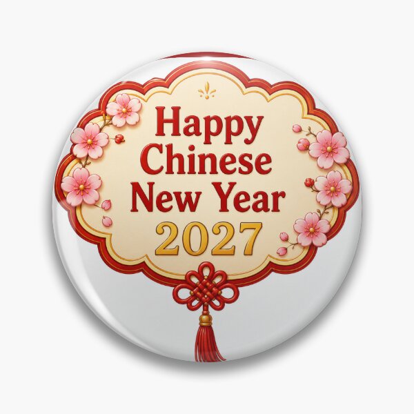 Item preview, Year 2027 Chinese Sticker 1 designed and sold by Flavaprints4u.