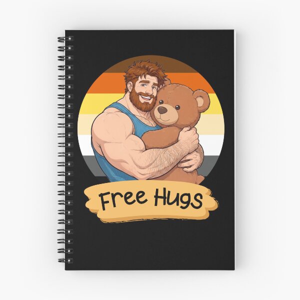 Item preview, Free Hugs | Gay Bear Teddy Bear Pride Illustration designed and sold by BrokenLabel.