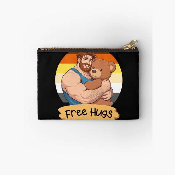 Item preview, Free Hugs | Gay Bear Teddy Bear Pride Illustration designed and sold by BrokenLabel.