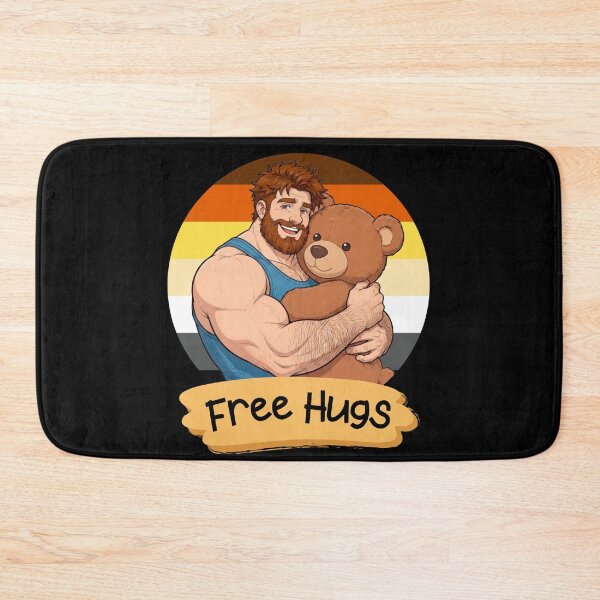 Item preview, Free Hugs | Gay Bear Teddy Bear Pride Illustration designed and sold by BrokenLabel.