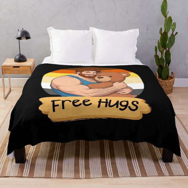 Item preview, Free Hugs | Gay Bear Teddy Bear Pride Illustration designed and sold by BrokenLabel.