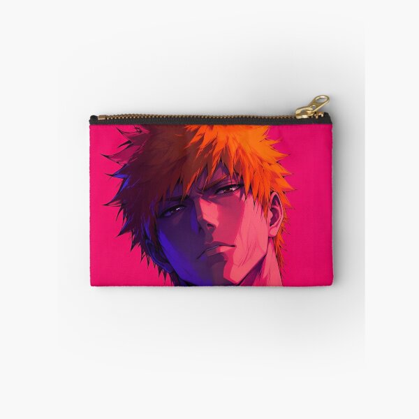 Item preview, Ichigo | Neon Orange-Haired Samurai Warrior | Dark Anime Aesthetic | Cyberpunk Digital Art Print designed and sold by Dyan4.