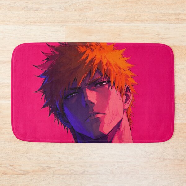Item preview, Ichigo | Neon Orange-Haired Samurai Warrior | Dark Anime Aesthetic | Cyberpunk Digital Art Print designed and sold by Dyan4.