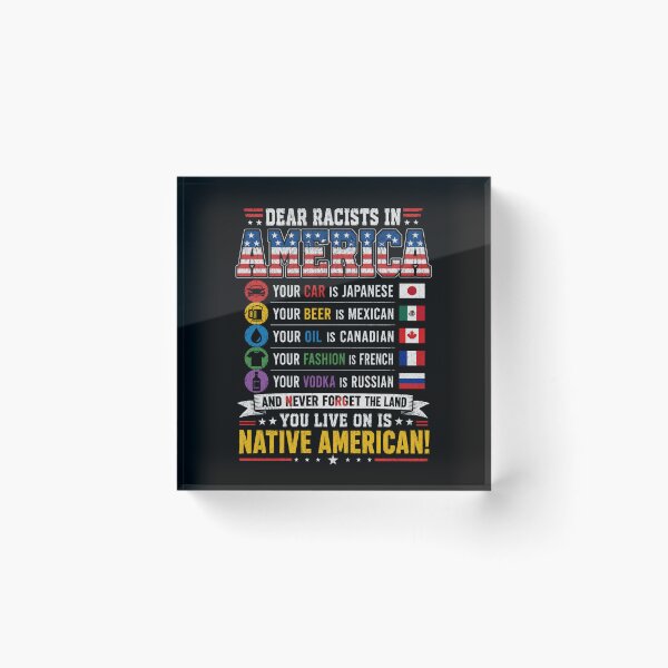 Item preview, Anti Racism Quote - Native American Land Sovereignty Political Statement designed and sold by Cree8if.