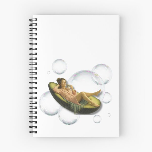 Item preview, Woman Relaxing in Avocado Boat with Bubbles|Keto designed and sold by Inka Moon Design.