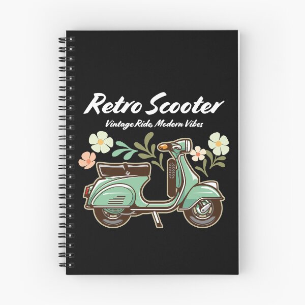 Item preview, Candy Color Retro Scooter - Vintage Motor Scooter Illustration_GREEN_BK designed and sold by AckeeWolf.