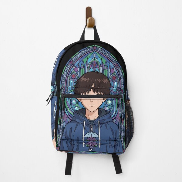 Item preview, Shinji Ikari Neon Genesis Evangelion Gothic Hoodie Glass Portrait designed and sold by mildaclairmo.
