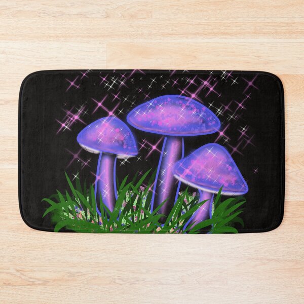 Item preview, Purple Glowing Mushrooms  designed and sold by Nightflyer Art.