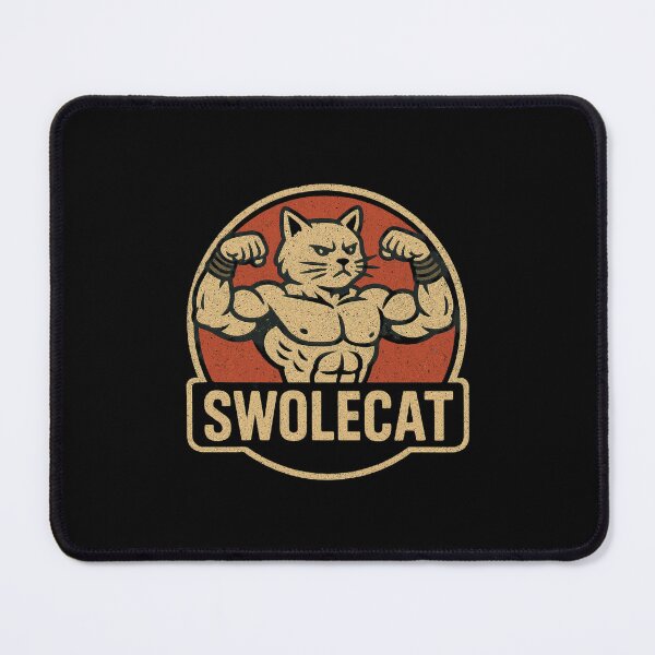 Item preview, Swolecat Funny Gym Cat – Weightlifting Cat Lover Fitness Design, Funny Cat Workout Gift designed and sold by AYACHI90.