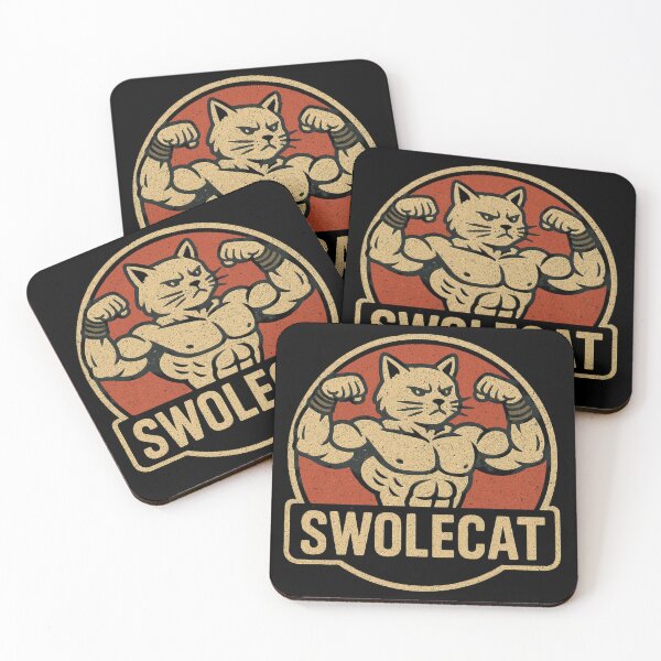 Item preview, Swolecat Funny Gym Cat – Weightlifting Cat Lover Fitness Design, Funny Cat Workout Gift designed and sold by AYACHI90.