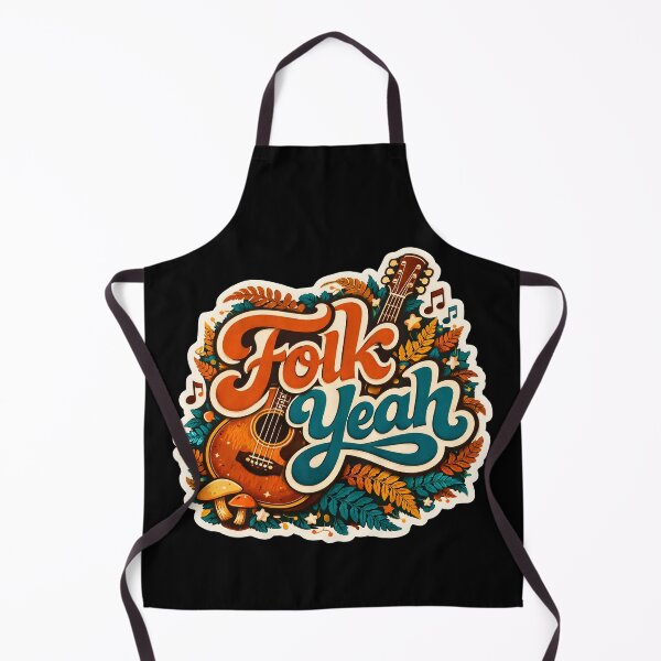 Item preview, Folk Yeah Retro Groovy Acoustic Music Art Sticker designed and sold by ShopAndFun.
