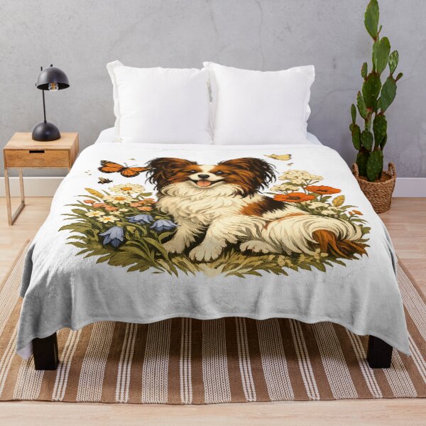 Item preview, Papillon's field of butterflies and wildflowers designed and sold by Daily Quirk.
