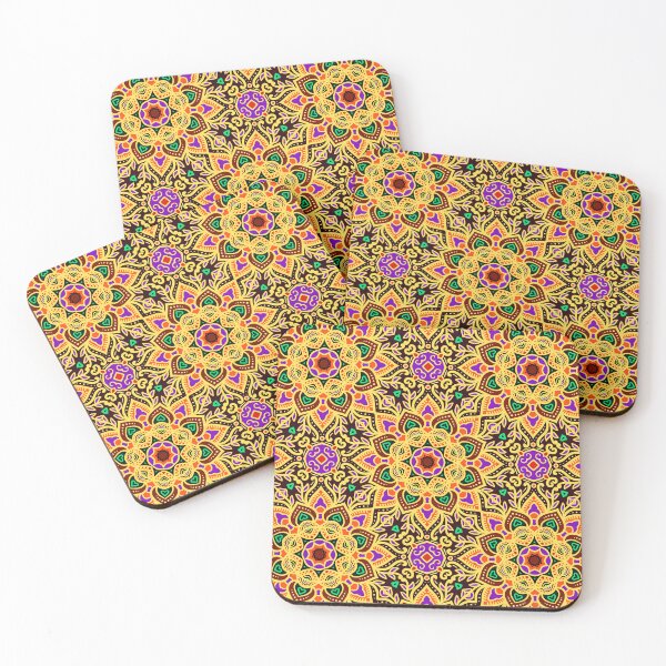 Item preview, Yellow And Purple Mexican Tile Pattern Art Designs designed and sold by DEC02.