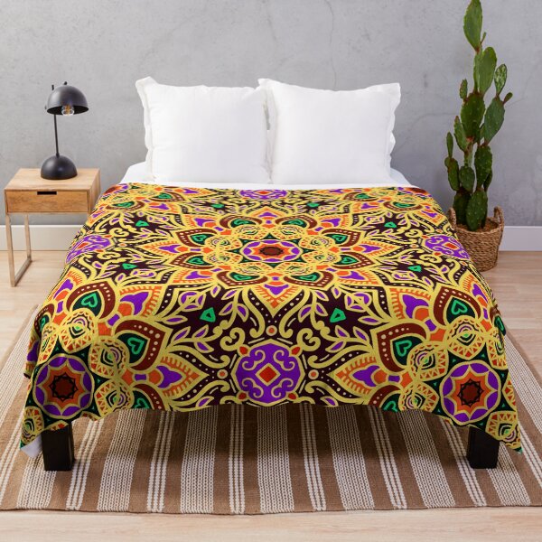 Item preview, Yellow And Purple Mexican Tile Pattern Art Designs designed and sold by DEC02.