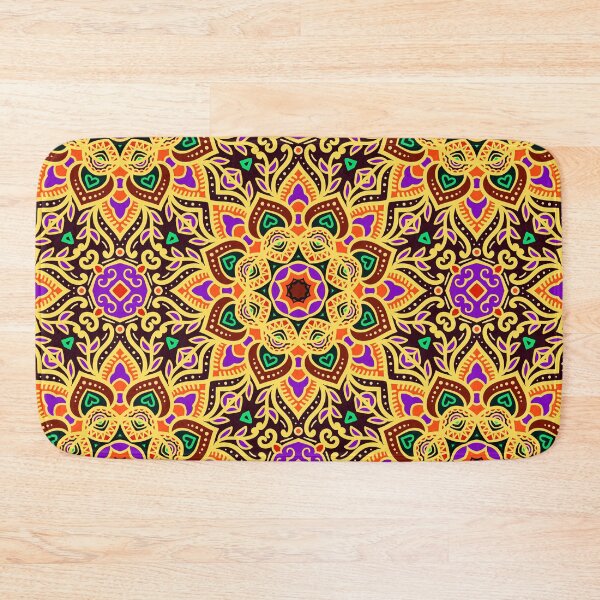 Item preview, Yellow And Purple Mexican Tile Pattern Art Designs designed and sold by DEC02.