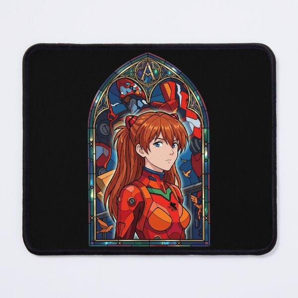 Item preview, Asuka Langley Soryu Neon Genesis Evangelion Plugsuit Stained Glass Portrait designed and sold by mildaclairmo.