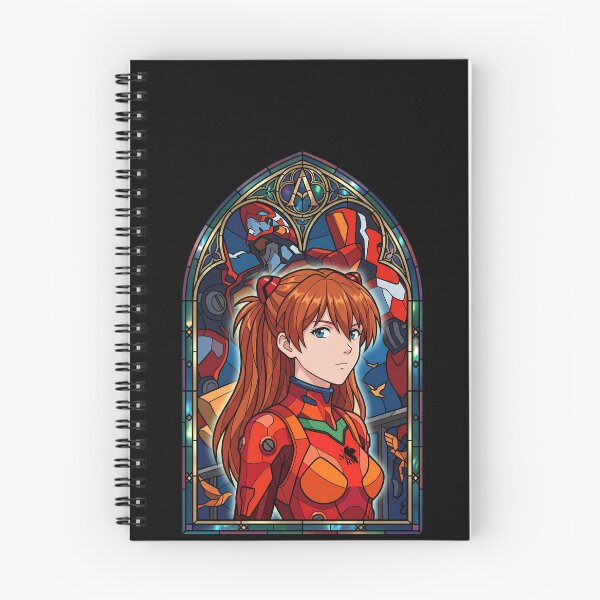 Item preview, Asuka Langley Soryu Neon Genesis Evangelion Plugsuit Stained Glass Portrait designed and sold by mildaclairmo.