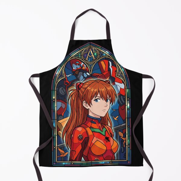 Item preview, Asuka Langley Soryu Neon Genesis Evangelion Plugsuit Stained Glass Portrait designed and sold by mildaclairmo.