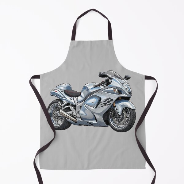 Item preview, Silver Suzuki Hayabusa Gen 1 Hyperbike Motorcycle Vector Illustration designed and sold by Motorline44.
