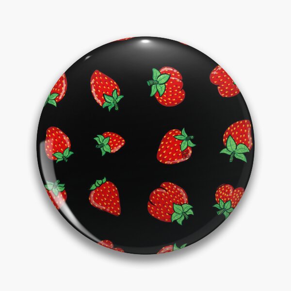 Item preview, Spaced Out Strawberry Fruit Berry Garden Food Colorful Art designed and sold by Komorebji.