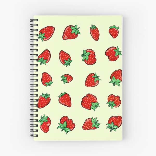 Item preview, Spaced Out Strawberry Fruit Berry Garden Food Colorful Art designed and sold by Komorebji.